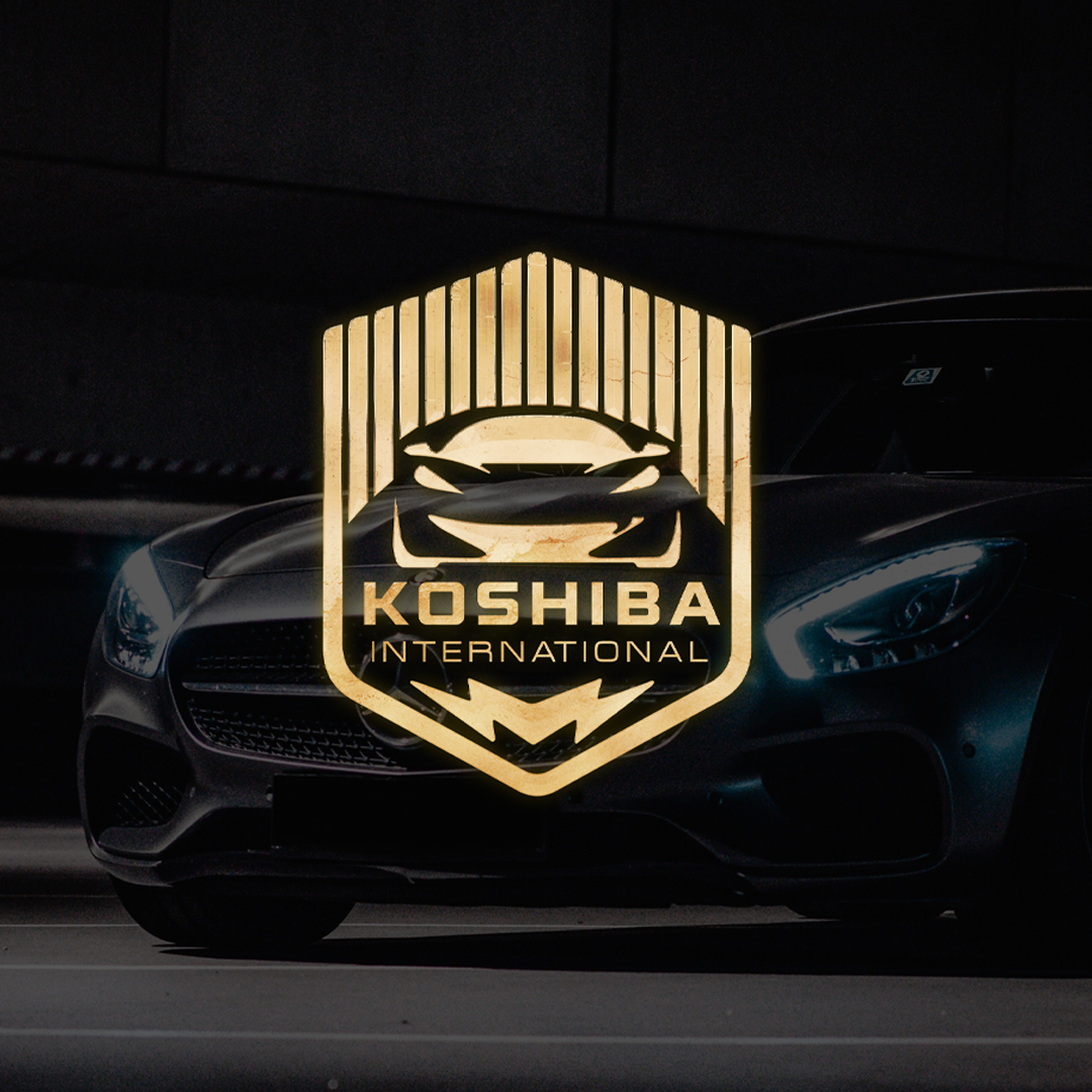 Fuse Studio rebranding project for Koshiba International – luxury car brand identity and logo design